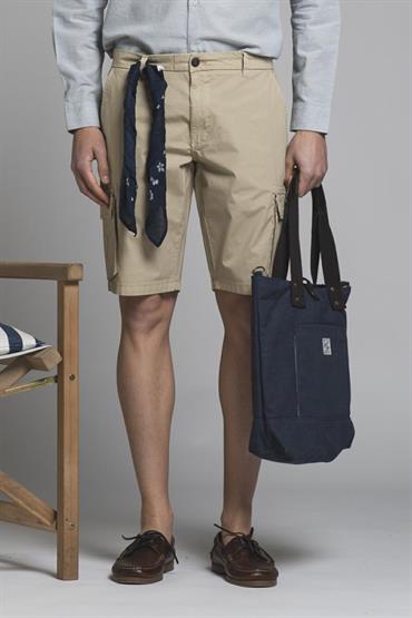 CARGO SHORT COMF.POPELINE STRETCH G/D DESERT