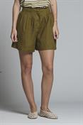 SHORT CHINO PANTS PENCES 100% LINEN G/D OIL