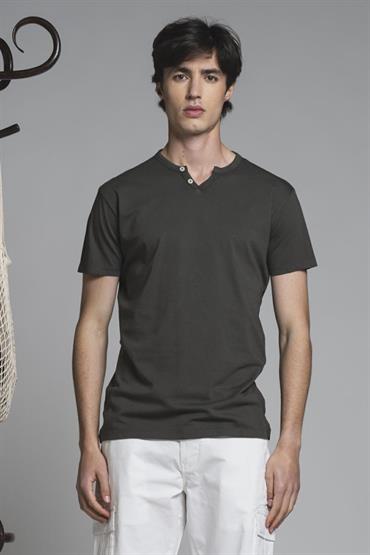 CHESTER S/S JERSEY SOLID G/D ARMY GREEN
