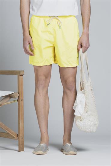 SWIMMING TRUNKS POLYESTER YELLOW FLUO
