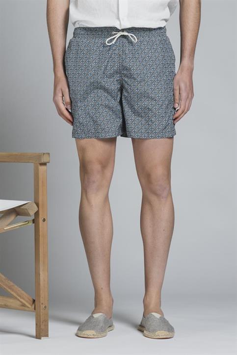 SWIMMING TRUNKS POLYESTER ALLOVER PRN MIL.GREEN