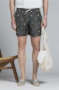 SWIMMING TRUNKS POLYESTER ALLOVER PRN MIL.GREEN