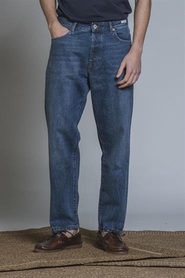 CHINO LONG REG. 5 PKT DENIM BLUE