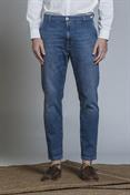 CHINO LONG COMF.DENIM MID.BLUE