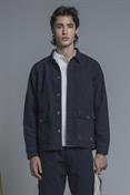 WORK JKT CANVAS F/D NAVY
