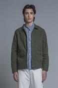 WORK JKT CANVAS F/D MIL.GREEN