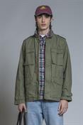 FIELD JKT COTTON SLUB STONE WASH MIL.GREEN