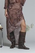 SKIRT LONG MIX.VISCOSE ALLOVER PRN MULTICOLOR