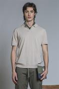 SWEATER POLO SKIPPER S/S CTN CREPE SOFT WASH ECRU