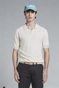 SWEATER POLO S/S CTN SOFT WASH Y/D ECRU