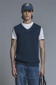 GILET COTTON SOFT WASH Y/D NAVY