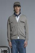 SWEATER OVERSHIRT COTTON SOFT WASH Y/D DESERT