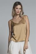 TOP BRACES SATIN VISCOSE STRETCH G/D NUT