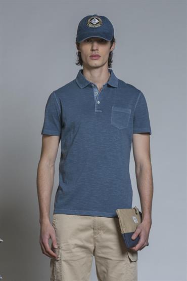 POLO PKT S/S JERSEY SLUB G/D LT.AVION