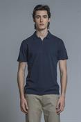 POLO SKIPPER S/S COTTON/LINEN SOFT WASH NAVY