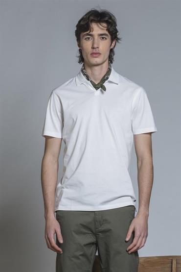 POLO SKIPPER S/S MERCERIZED JERSEY WHITE