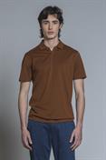 POLO SKIPPER S/S MERCERIZED JERSEY TOBACCO