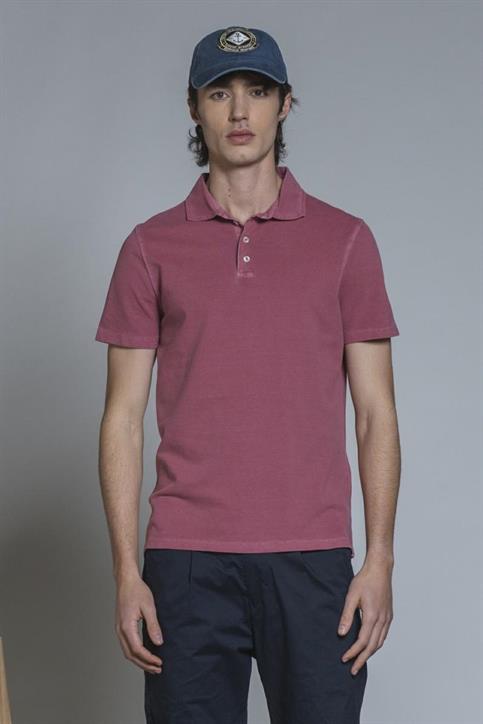 POLO FRENCH COLLAR S/S PIQUET STRETCH G/D PINK