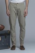 CHINO LONG SLIM POPELINE STRETCH G/D TAUPE