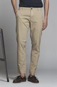 CHINO LONG SLIM POPELINE STRETCH G/D DESERT