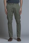 CHINO LONG SLIM TWILL STRETCH F/D SALVIA