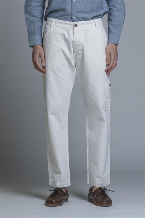 FATIGUE WORK LONG COMF.CANVAS F/D WHITE
