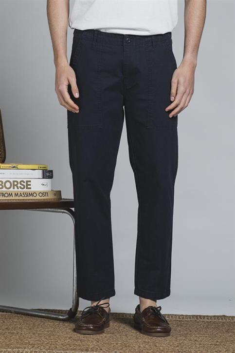 FATIGUE LONG COMF.COTTON SLUB F/D NAVY