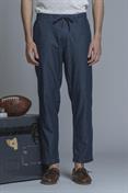 CHINO LONG COMF.CHAMBRAY G/W DK.BLUE