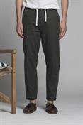 CHINO LONG COMF.DOBBY Y/D DK.GREEN
