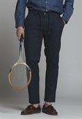CHINO LONG COMF.MIXED LINEN G/D NAVY