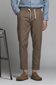 CHINO LONG COMF.MIXED LINEN Y/D MUD