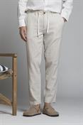 CHINO LONG COMF.MIXED LINEN Y/D DESERT STRIPE