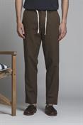 CHINO LONG COMF.MIXED LINEN Y/D MUD STRIPE