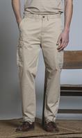 CARGO LONG SLIM TWILL STRETCH F/D DESERT
