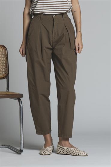 TROUSERS CHINO PENCES POP.STRETCH G/D CHOCOLATE