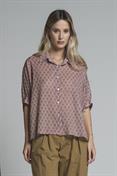 SHIRT S/S MUSSOLA ALLOVER PRINT MULTICOLOR