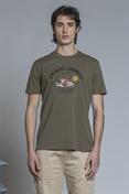 TSHIRT PRN S/S JERSEY SOLID F/D C.FINISH MIL.GREEN