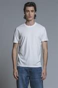 TSHIRT S/S COTTON/LINEN SOFT WASH WHITE