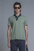 TSHIRT S/S COTTON/LINEN SOFT WASH LT.GREEN