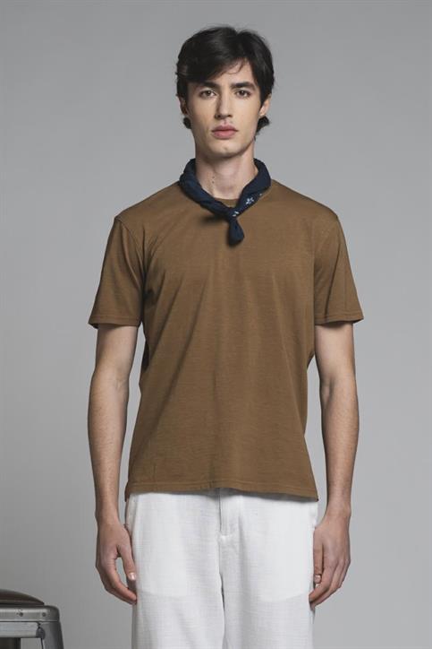 T-SHIRT S/S JERSEY SLUB G/D MOCHA