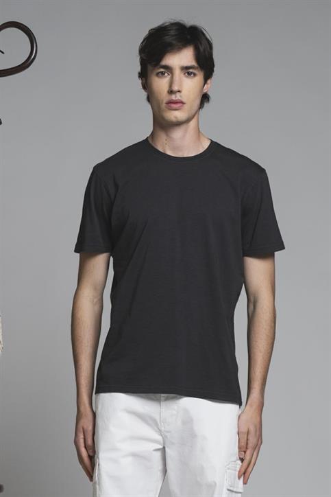T-SHIRT S/S JERSEY SLUB G/D BLACK