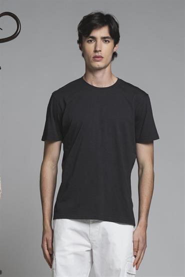 T-SHIRT S/S JERSEY SLUB G/D BLACK