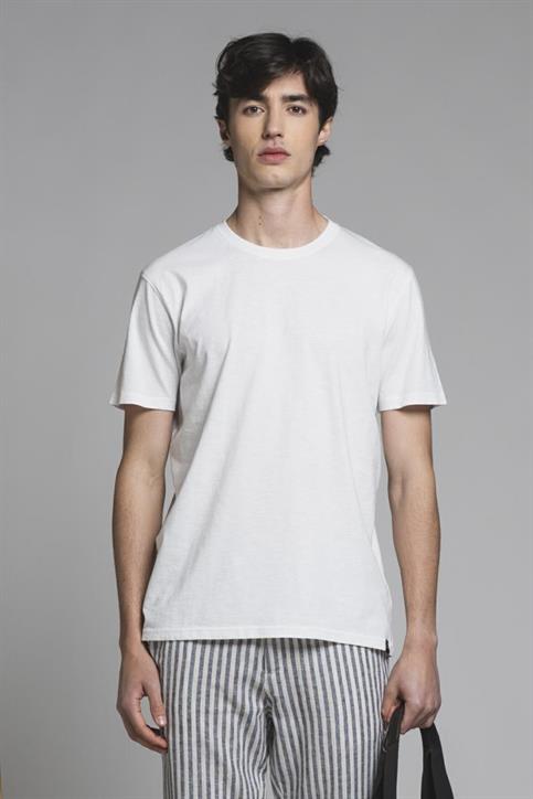 T-SHIRT S/S JERSEY SLUB G/D WHITE