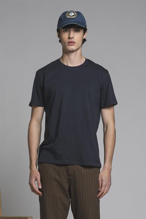 T-SHIRT S/S JERSEY SLUB G/D LT.NAVY