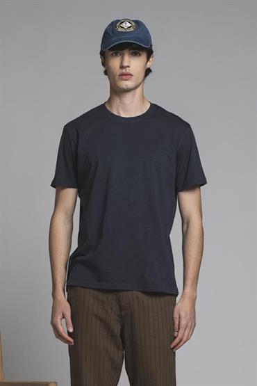 T-SHIRT S/S JERSEY SLUB G/D LT.NAVY