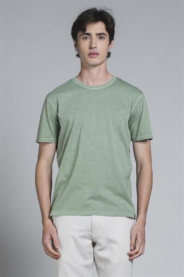 T-SHIRT S/S JERSEY SLUB G/D LT.GREEN