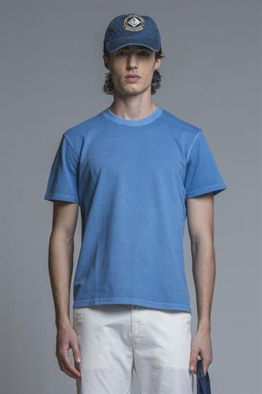 TSHIRT S/S PIQUET STRETCH G/D DK.SKY
