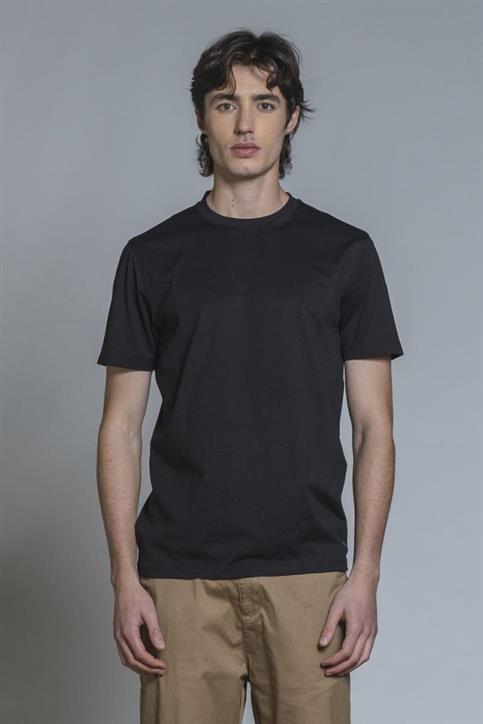 TSHIRT S/S MERCERIZED JERSEY BLACK