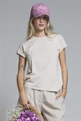TSHIRT S/S JERSEY F/D SAND PINK