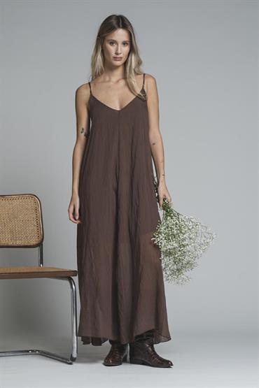 DRESS BRACES SATIN VISCOSE G/D CHOCOLATE